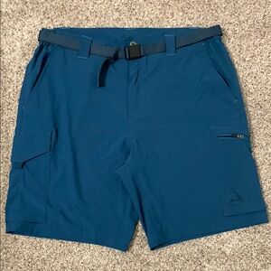 Gerry Blue Cargo Performance Shorts with Web Belt